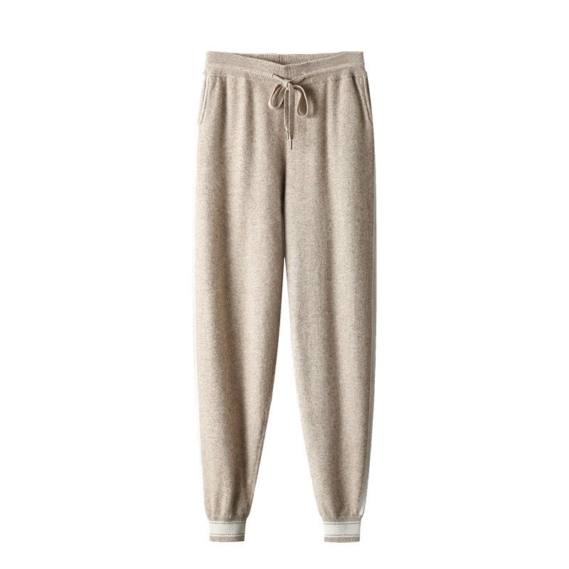 Leisure Sports Cashmere Men's Round Neck Sweater Suit - IVOIRART.COM