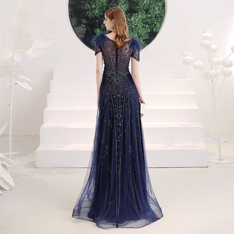 Light Luxury And Small Crowd Show Thin Annual Meeting Host Evening Dress - IVOIRART.COM