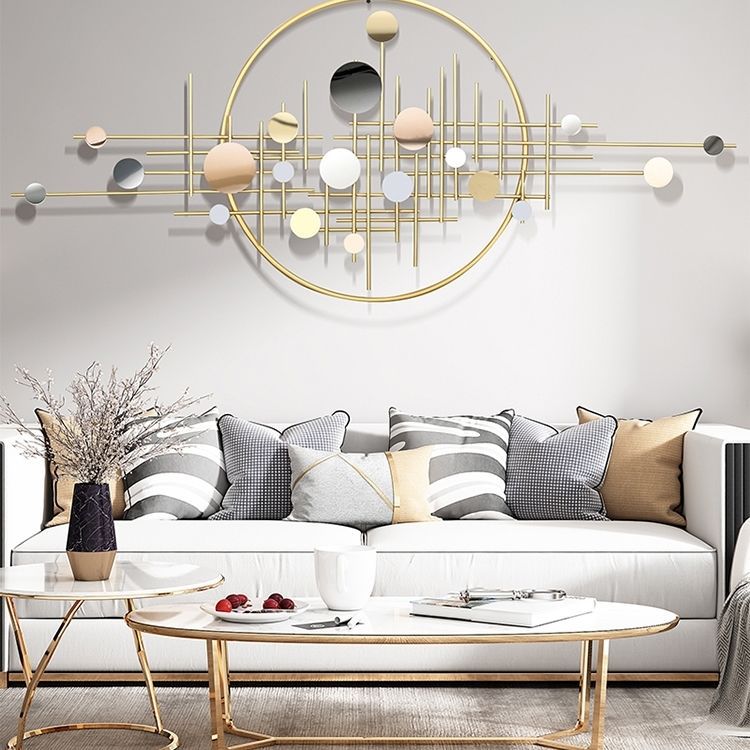 Light Luxury Wrought Iron Home Living Room Wall Decoration - IVOIRART.COM