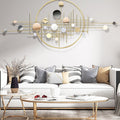 Light Luxury Wrought Iron Home Living Room Wall Decoration - IVOIRART.COM