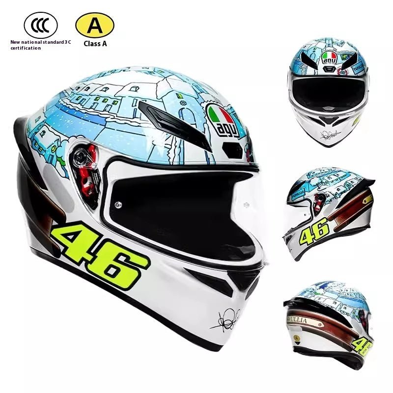 Light Summer Ventilation Anti-fog Motorcycle Helmet - IVOIRART.COM