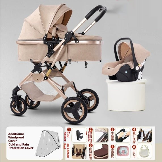 Lightweight Baby Stroller With High View Can Sit And Lie Down - IVOIRART.COM