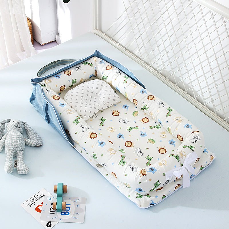 Lit bébé portable amovible et lavable en coton, berceau de voyage pour enfants - IVOIRART.COM