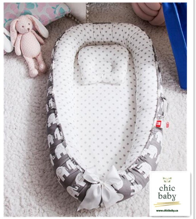 Lit bébé portable amovible et lavable en coton, berceau de voyage pour enfants - IVOIRART.COM