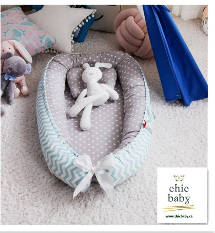 Lit bébé portable amovible et lavable en coton, berceau de voyage pour enfants - IVOIRART.COM