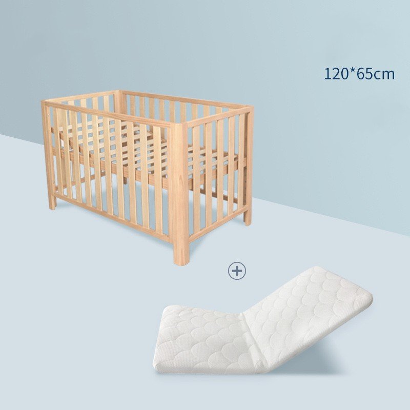 Lit d'enfant fonctionnel ajustable en bois massif de pin, rallonge, non peint - IVOIRART.COM