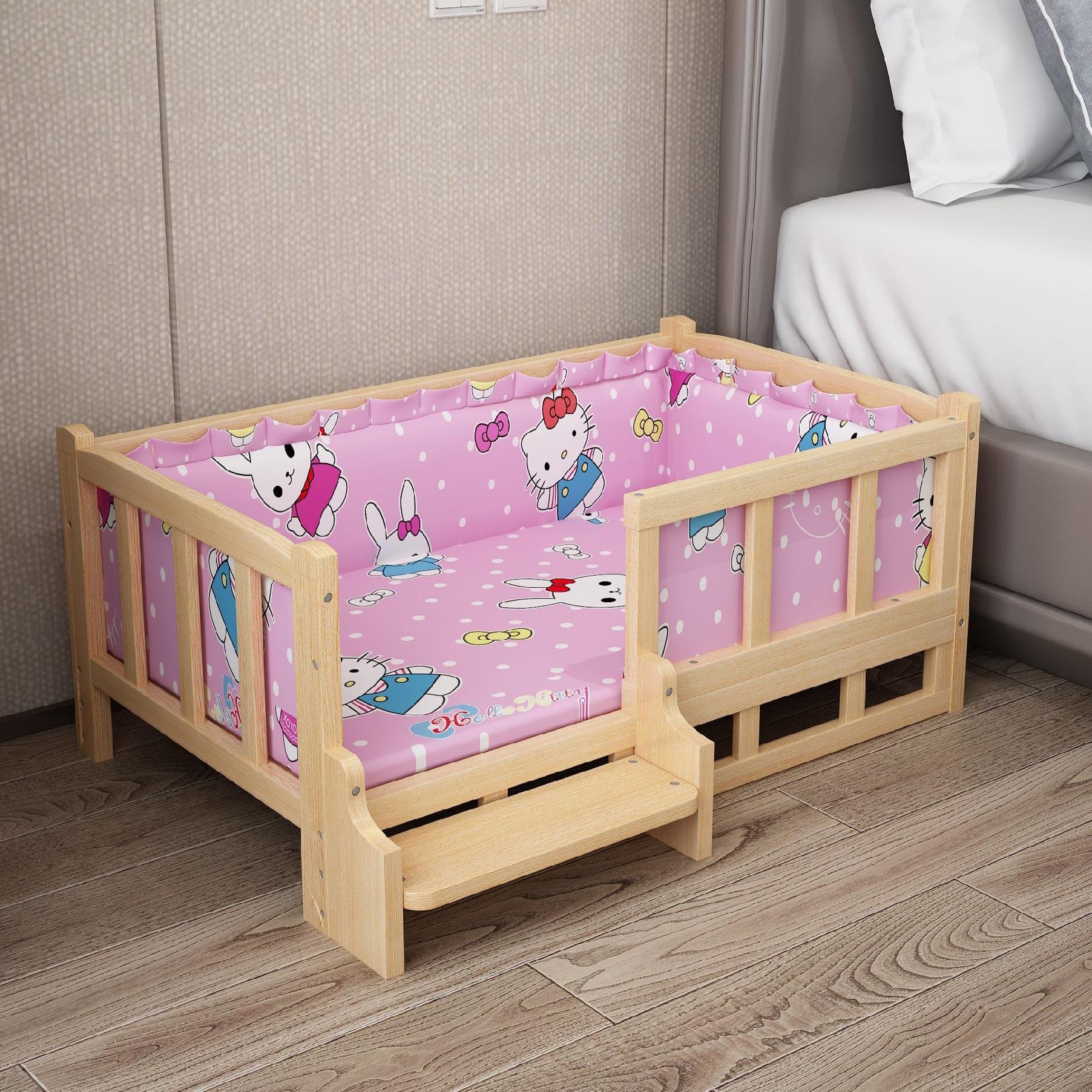Lit d'été en bois pour chien – couchage élégant et confortable pour animaux - IVOIRART.COM