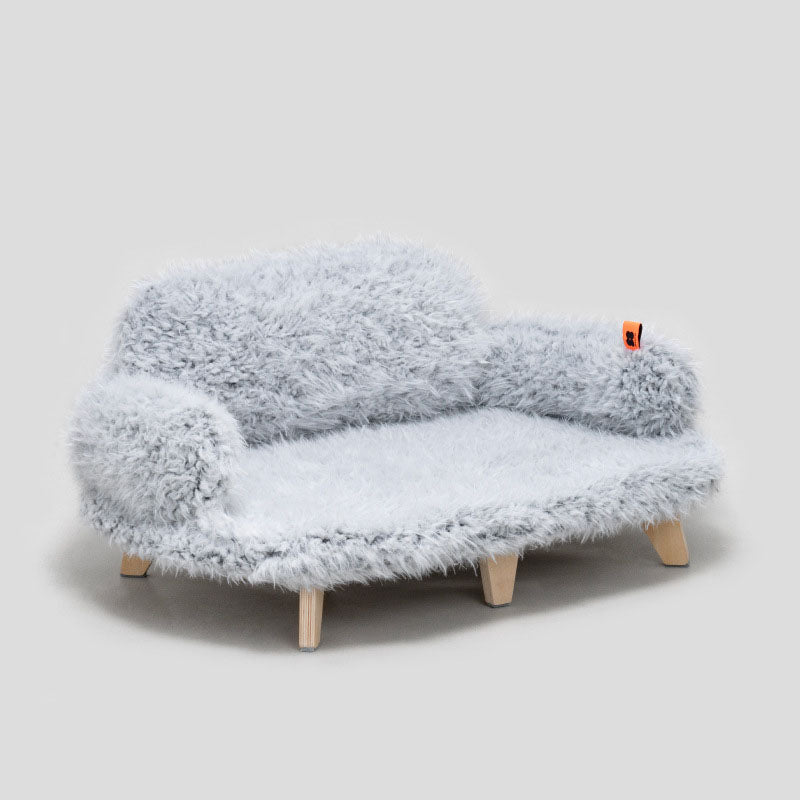 Lit en Bois Luxueux pour Chiens et Chats, Panier Sécurisé Taille Petite à Moyenne - IVOIRART.COM