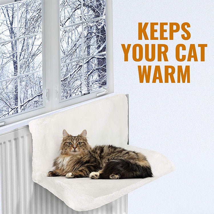 Lit Hamac pour Chat à Cadre Métallique, Chauffant pour Radiateur, Confort Luxueux - IVOIRART.COM