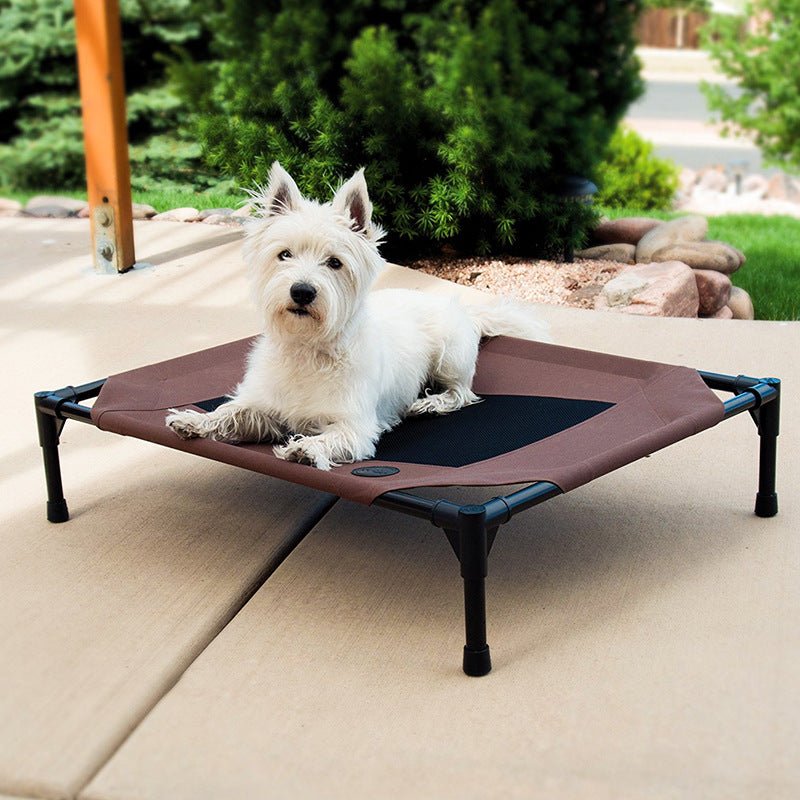 Lit pour chien imperméable, amovible et lavable en tissu Oxford, lit de camp empilable - IVOIRART.COM
