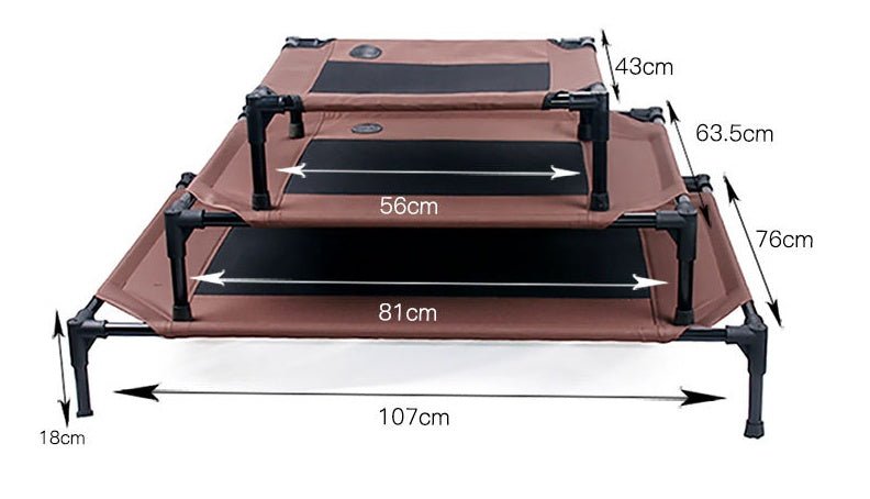 Lit pour chien imperméable, amovible et lavable en tissu Oxford, lit de camp empilable - IVOIRART.COM