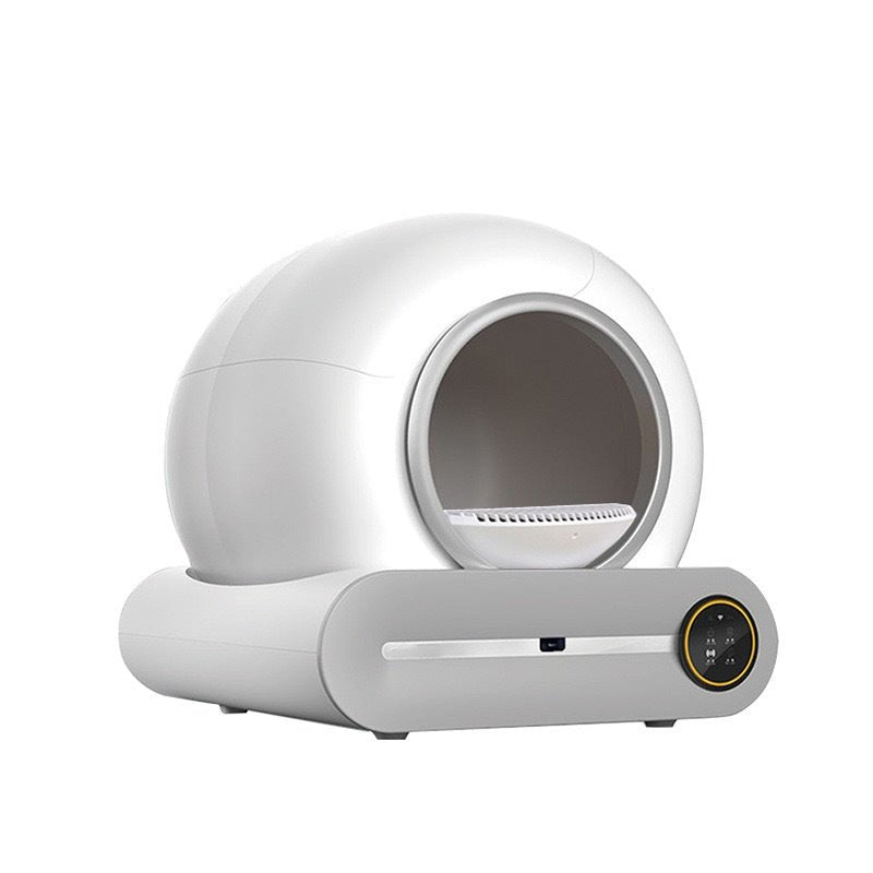 Litière Automatique pour Chat Toilette Intelligente avec Ramasse-Crottes - IVOIRART.COM