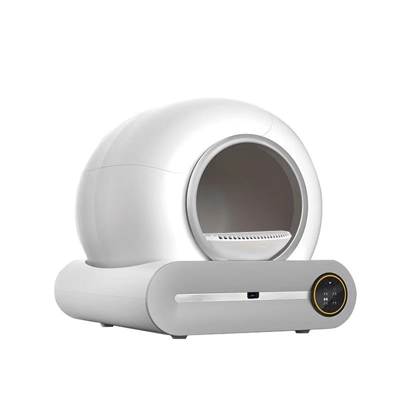 Litière Automatique pour Chat Toilette Intelligente avec Ramasse-Crottes - IVOIRART.COM