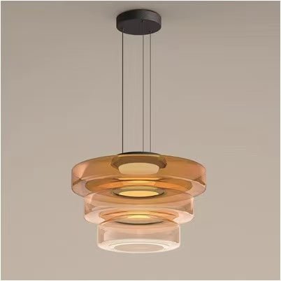 Living Room Dining Room High-grade Glass Chandelier Simple Design Creative - IVOIRART.COM
