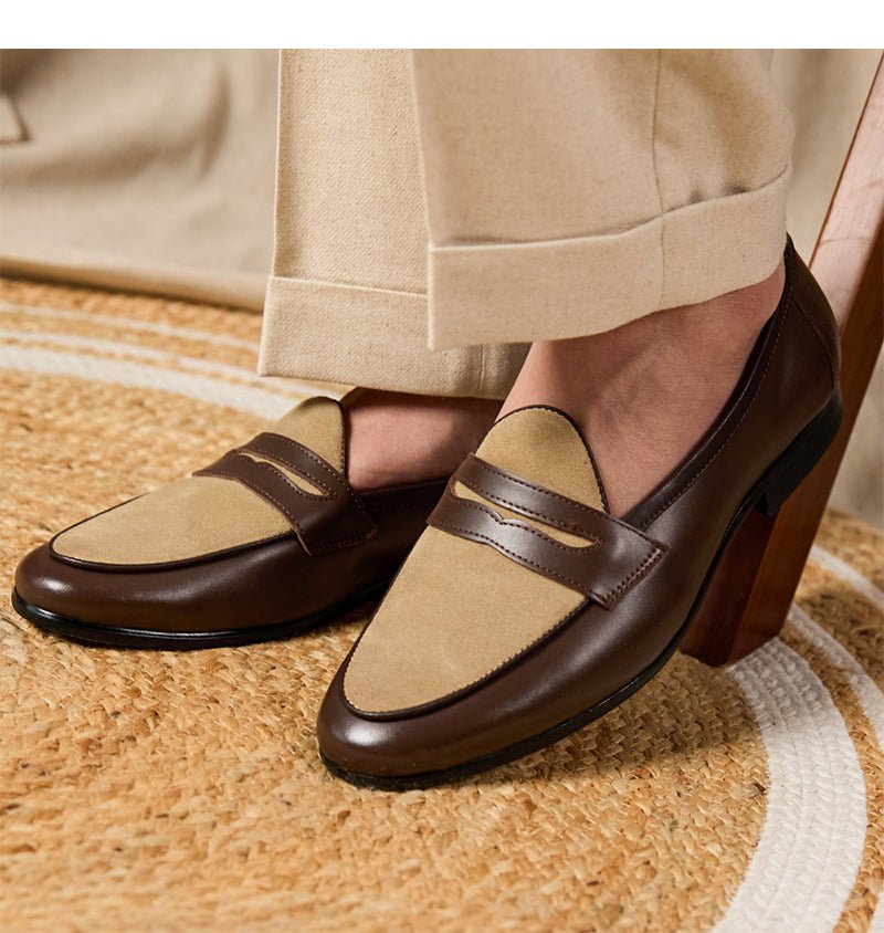 Loafers Belgium Champagne British Style Casual - IVOIRART.COM