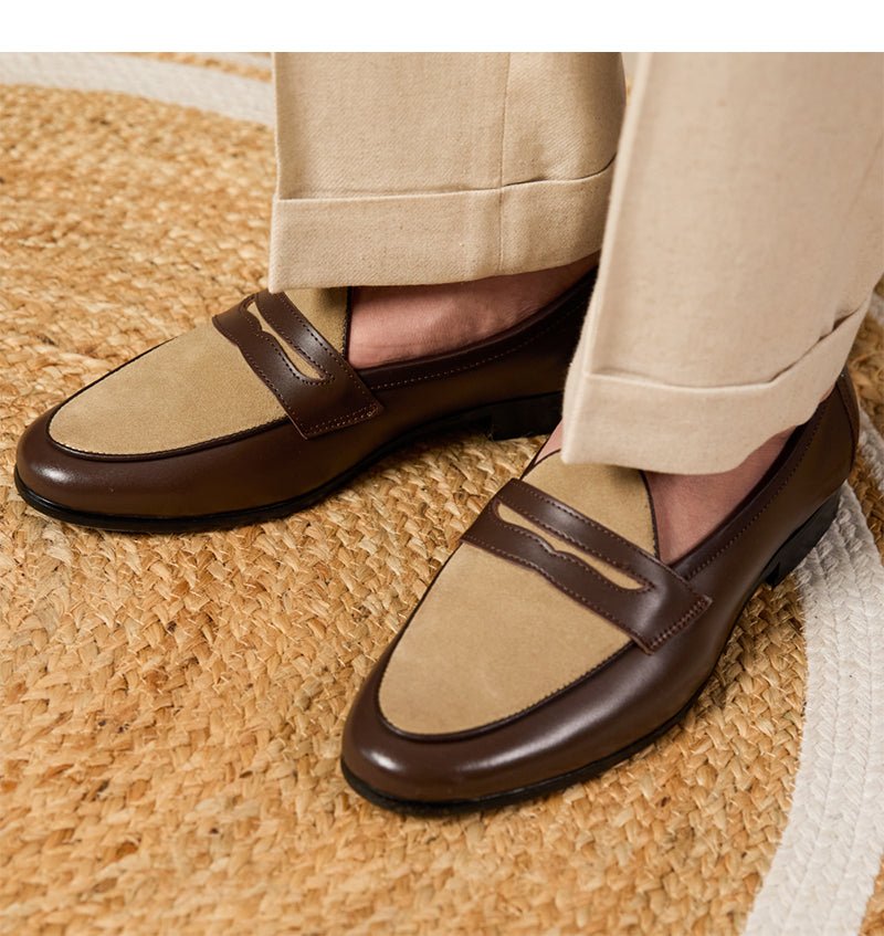 Loafers Belgium Champagne British Style Casual - IVOIRART.COM