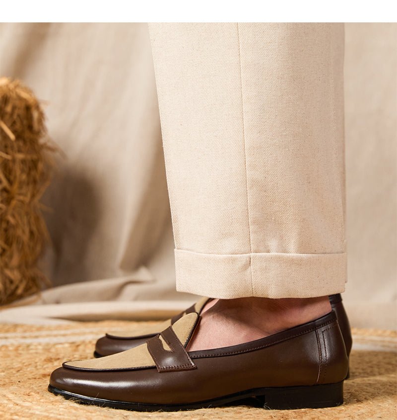 Loafers Belgium Champagne British Style Casual - IVOIRART.COM