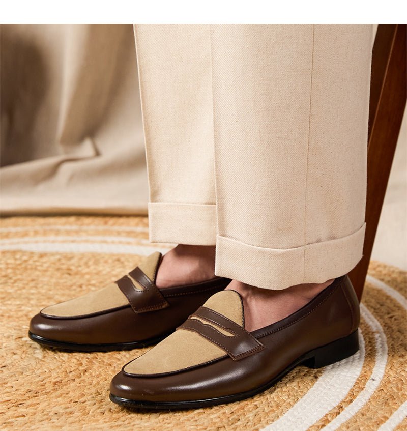 Loafers Belgium Champagne British Style Casual - IVOIRART.COM