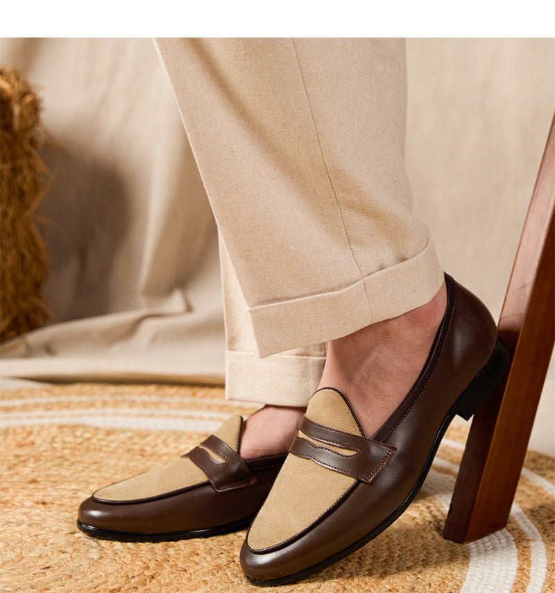 Loafers Belgium Champagne British Style Casual - IVOIRART.COM
