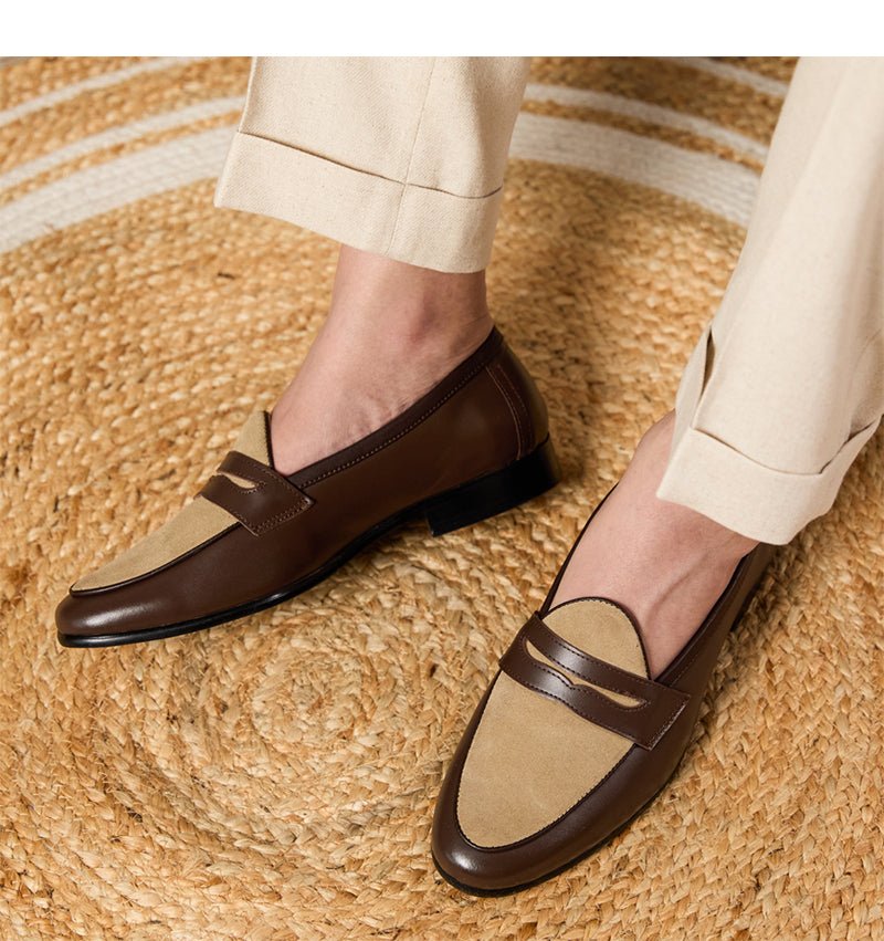 Loafers Belgium Champagne British Style Casual - IVOIRART.COM