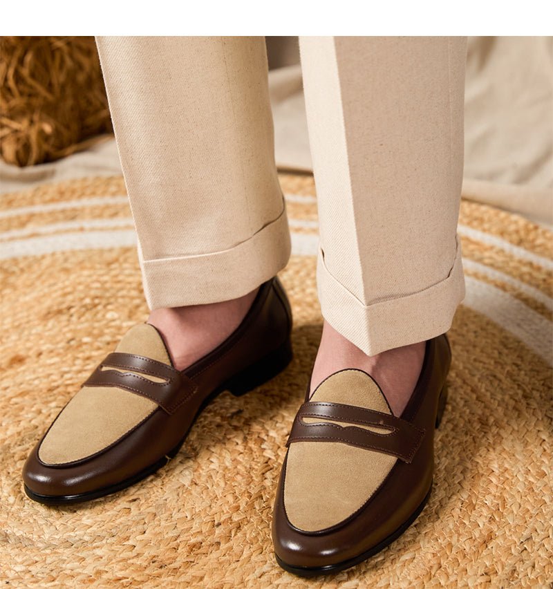 Loafers Belgium Champagne British Style Casual - IVOIRART.COM