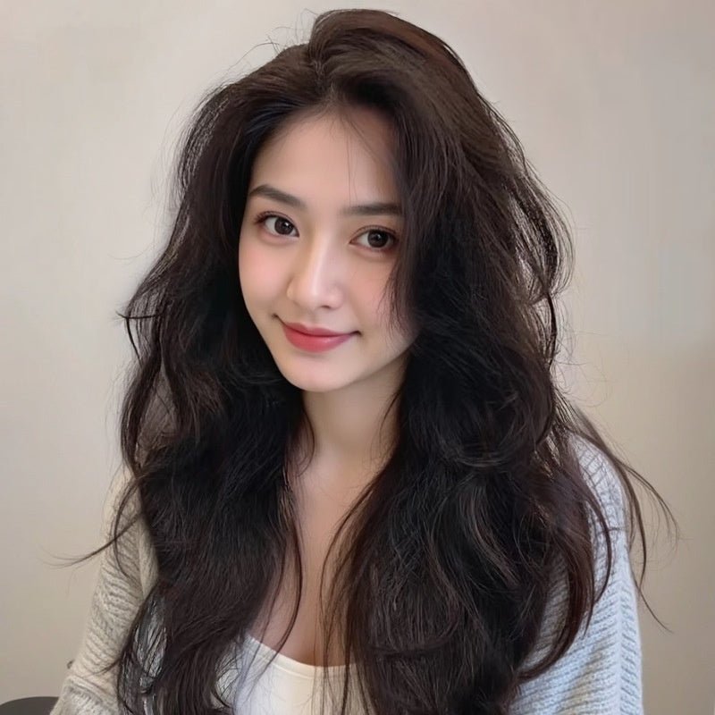 Long Curly Full Human Hair Full-head Wig - IVOIRART.COM