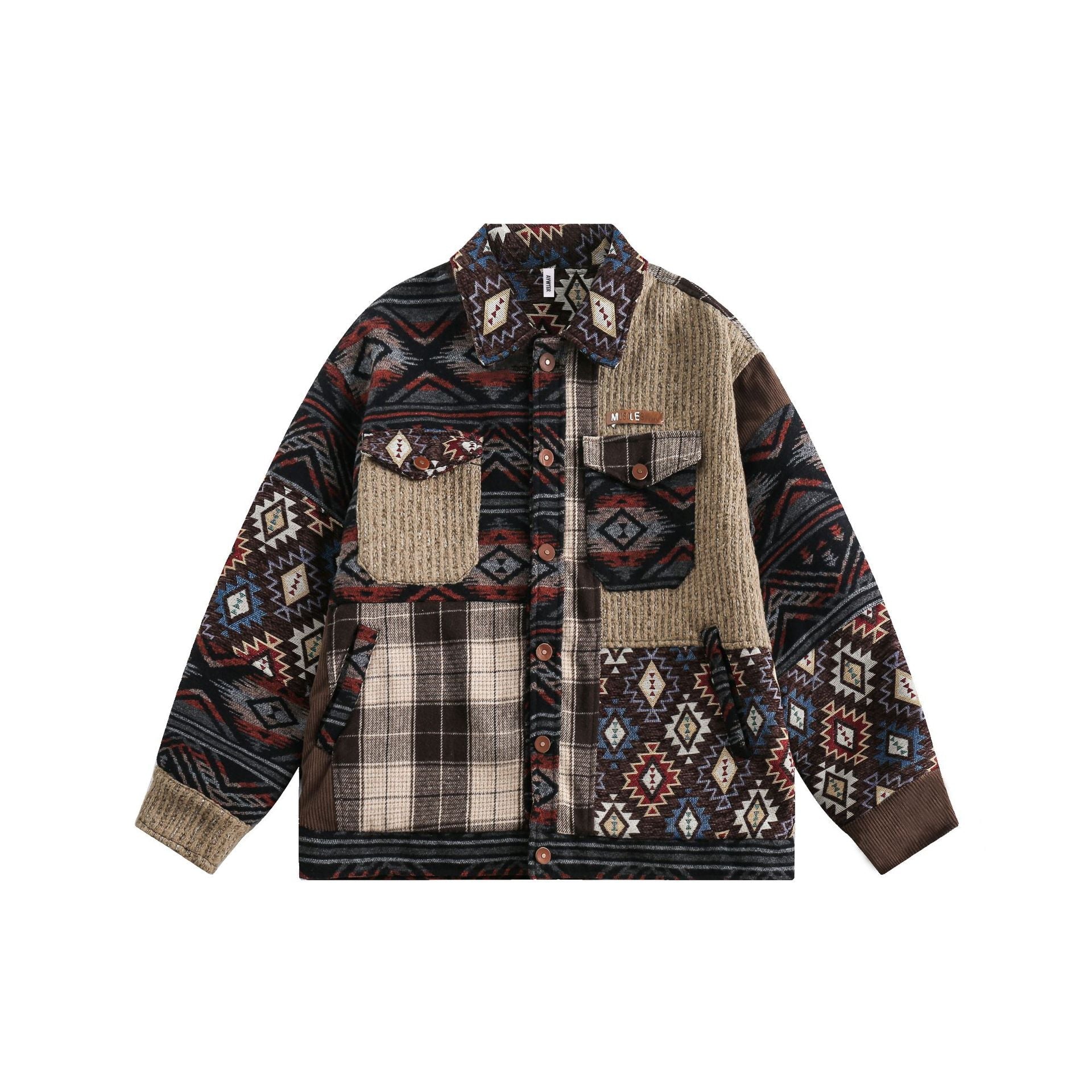 Loose Casual Couple Polo Collar Jacket - IVOIRART.COM