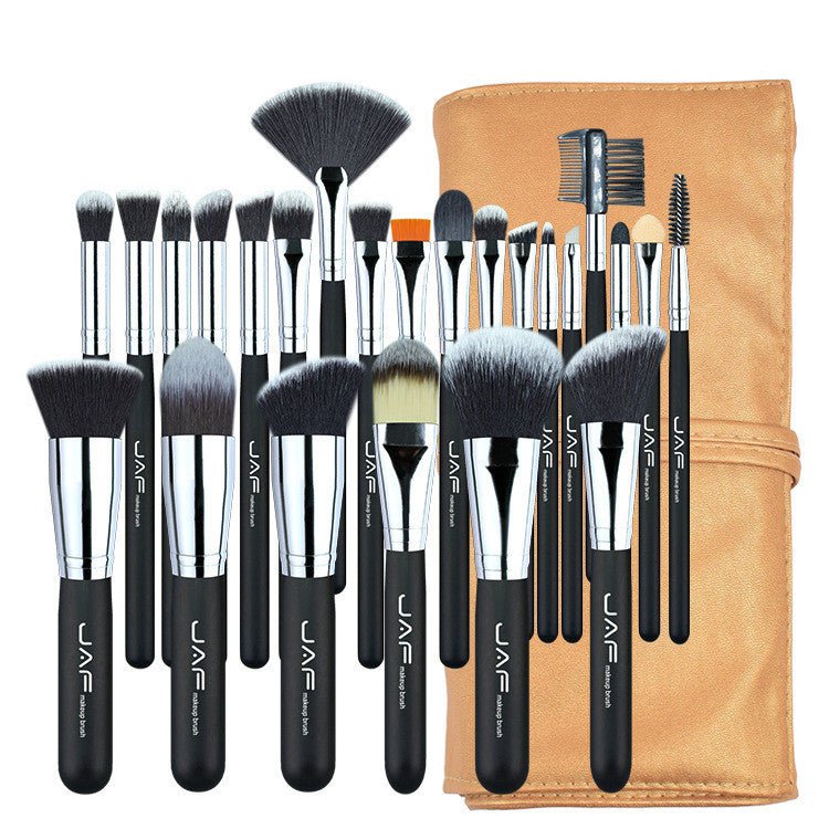 Lot de 24 pinceaux de maquillage professionnels pour un fini parfait - IVOIRART.COM