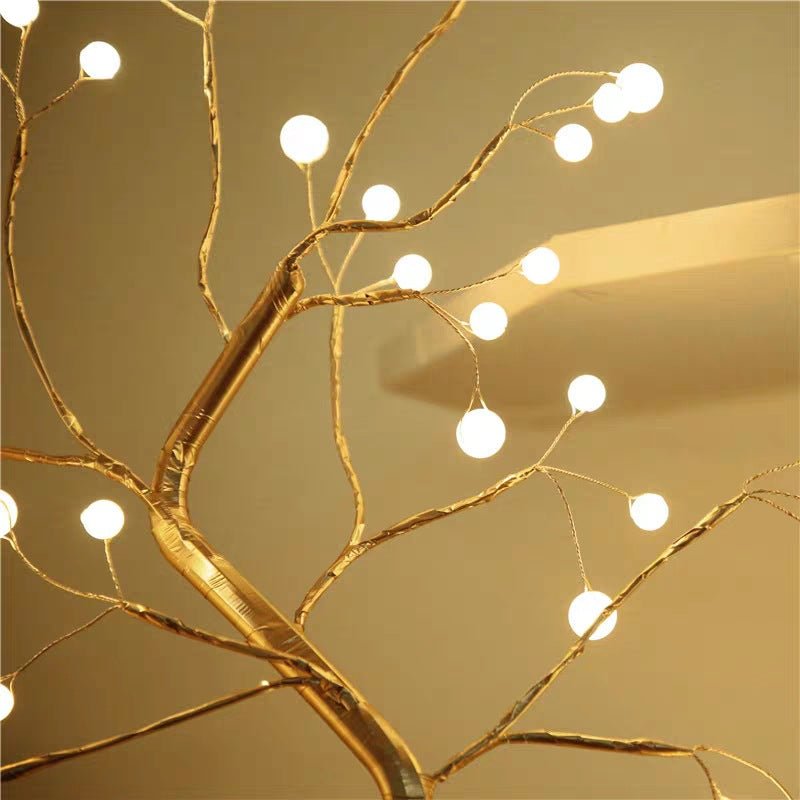 Lumière de Chambre à Fil de Cuivre LED, Style Nordique, Ambiance Chaleureuse - IVOIRART.COM