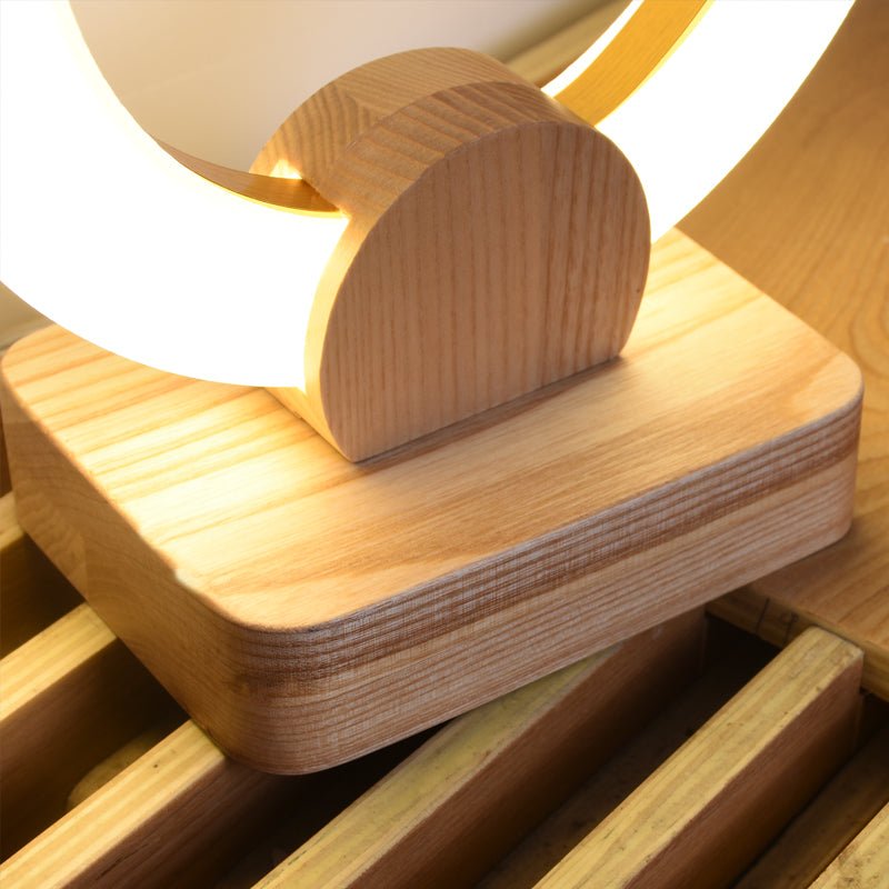 Lustre circulaire en bois style nordique pour salon et salle à manger déco art - IVOIRART.COM