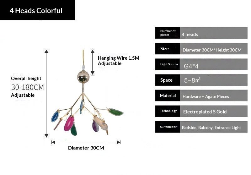 Lustre Créatif Minimaliste Moderne Nordic Firefly Onyx - Design Épuré Élégant - IVOIRART.COM