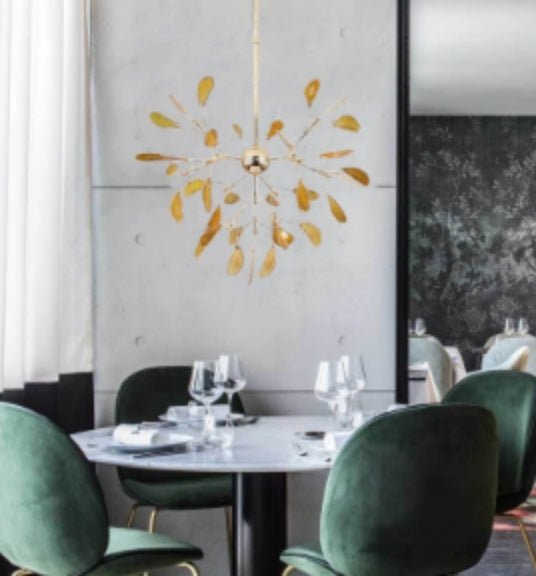 Lustre Créatif Minimaliste Moderne Nordic Firefly Onyx - Design Épuré Élégant - IVOIRART.COM