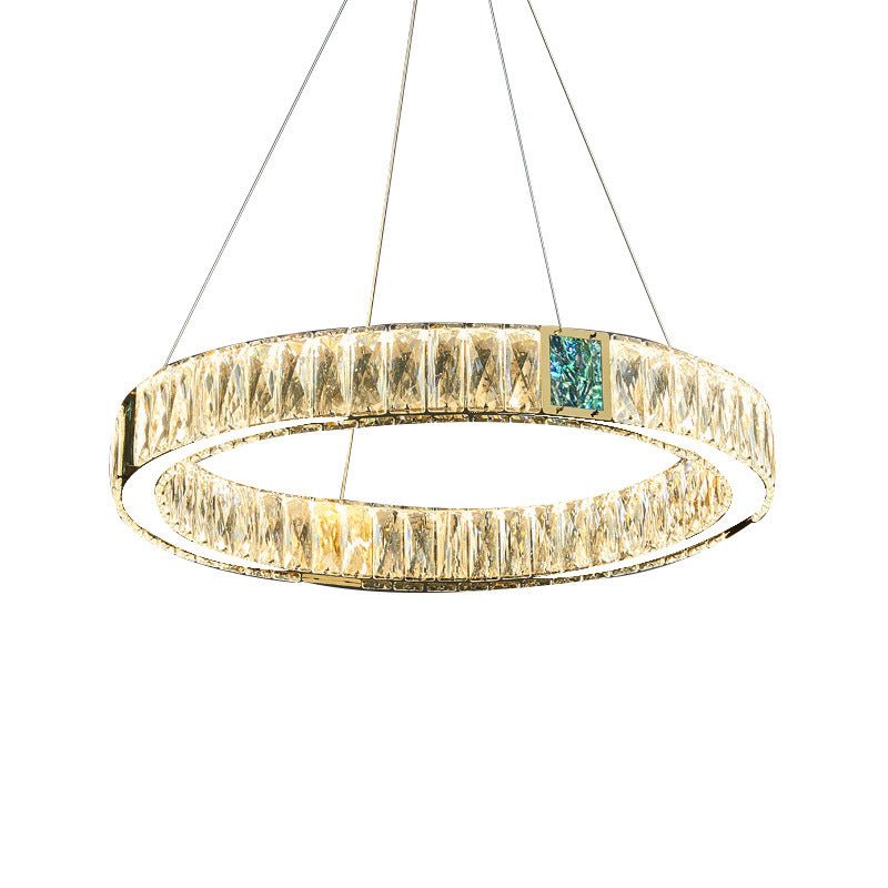 Lustre Cristal Luxe Léger pour Salon Salle à Manger Chambre Bureau Éclatant - IVOIRART.COM
