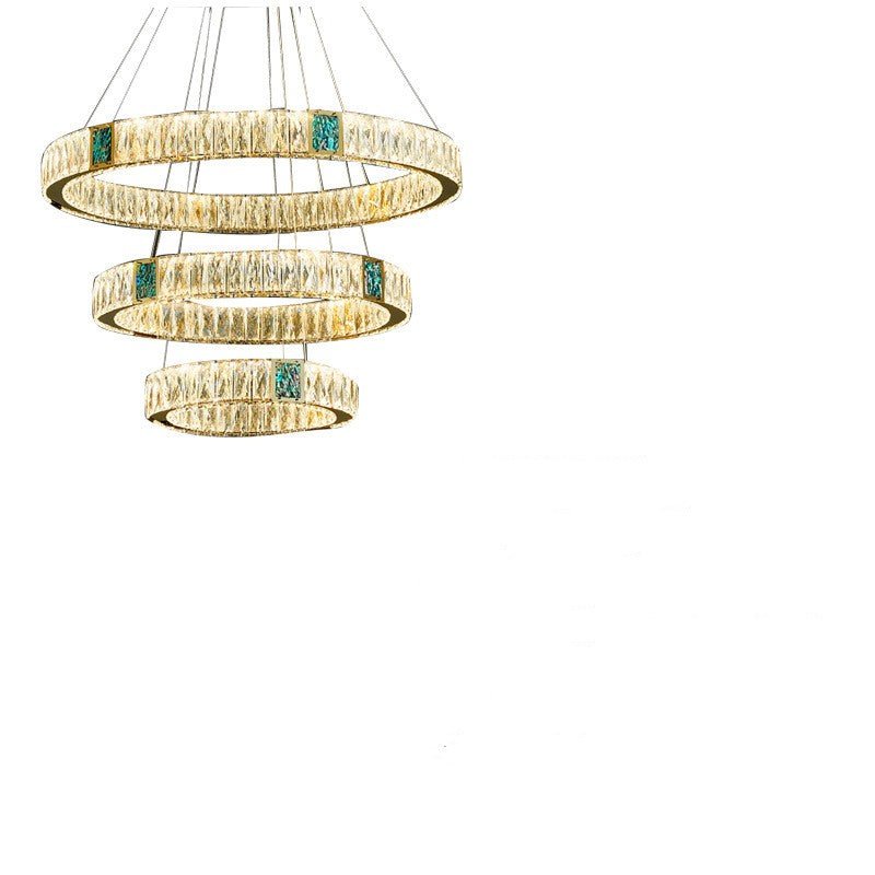 Lustre Cristal Luxe Léger pour Salon Salle à Manger Chambre Bureau Éclatant - IVOIRART.COM