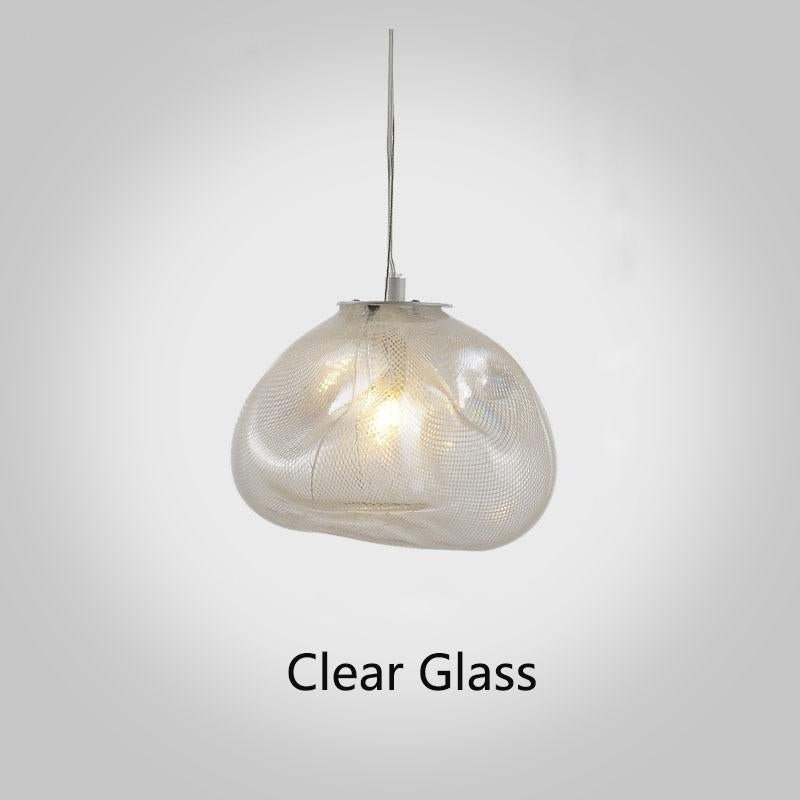 Lustre décoratif en verre lumière postmoderne luxe léger style contemporain - IVOIRART.COM