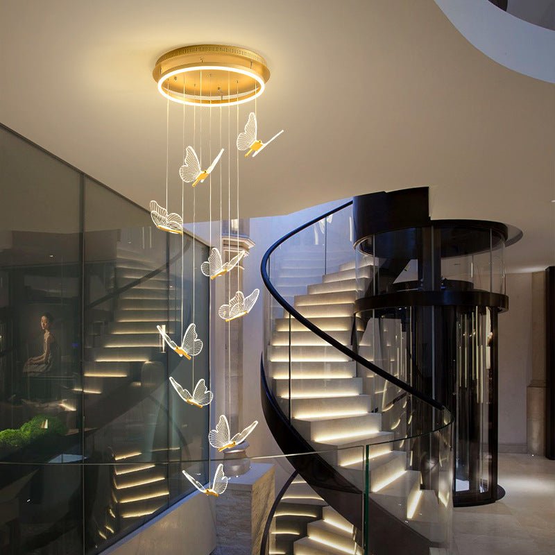 Lustre Duplex Rotatif pour Salle à Manger et Loft Salon, Personnalité Unique - IVOIRART.COM