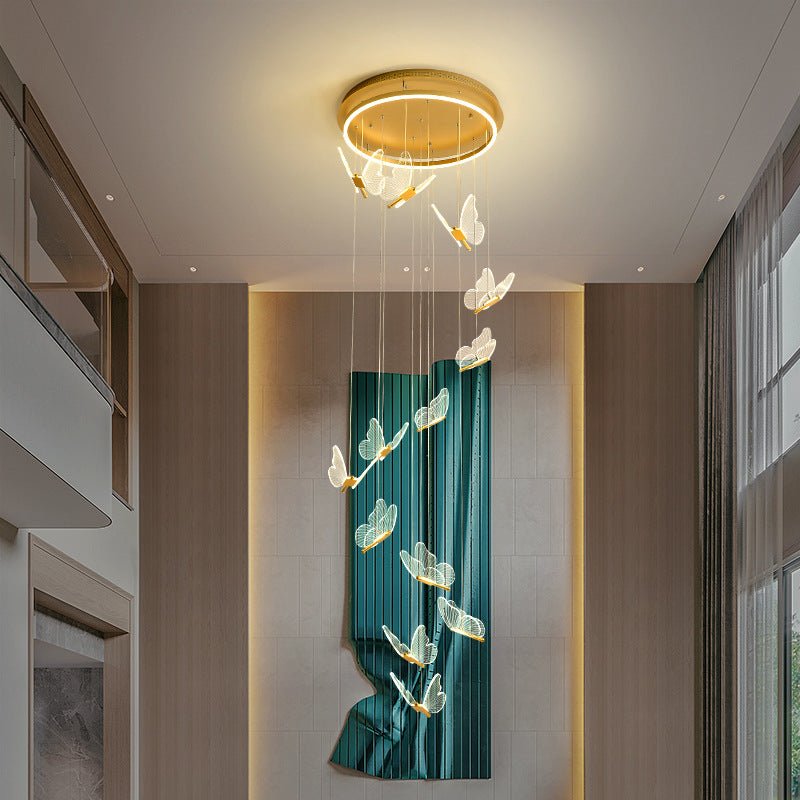 Lustre Duplex Rotatif pour Salle à Manger et Loft Salon, Personnalité Unique - IVOIRART.COM