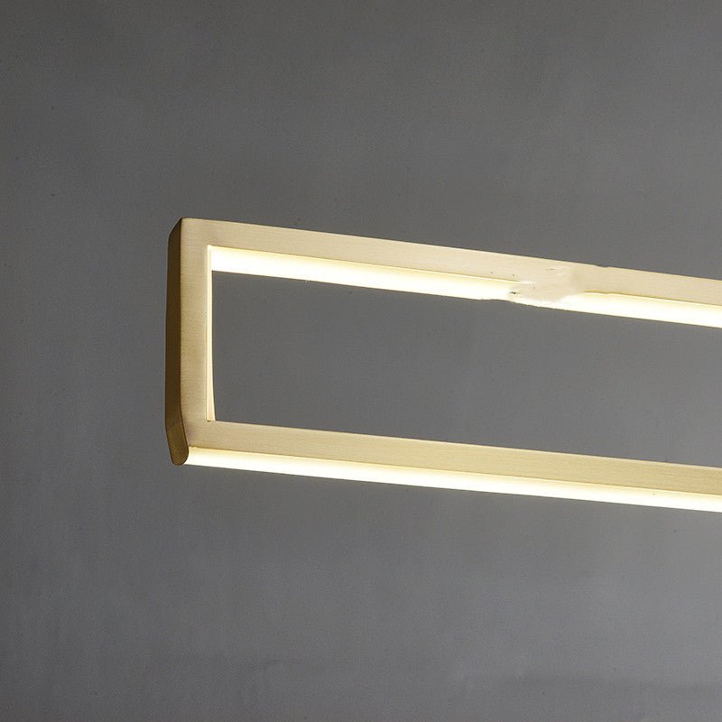Lustre en cuivre massif, design simple et luxueux, éclairage LED bicolore 101-121 - IVOIRART.COM