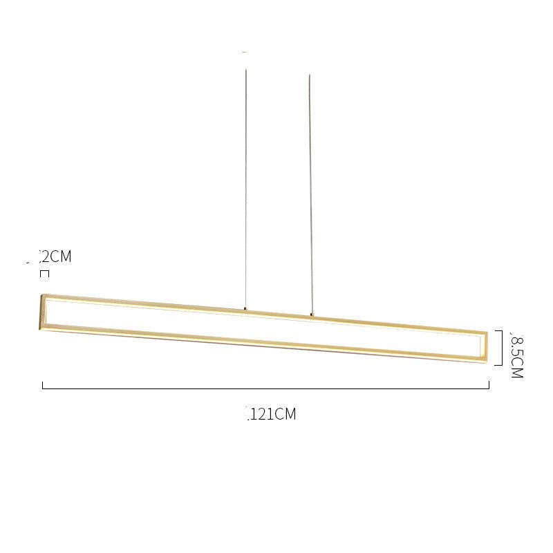Lustre en cuivre massif, design simple et luxueux, éclairage LED bicolore 101-121 - IVOIRART.COM