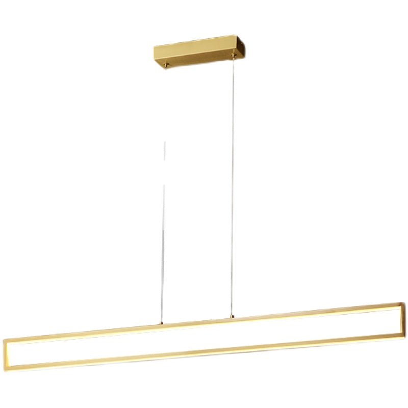 Lustre en cuivre massif, design simple et luxueux, éclairage LED bicolore 101-121 - IVOIRART.COM