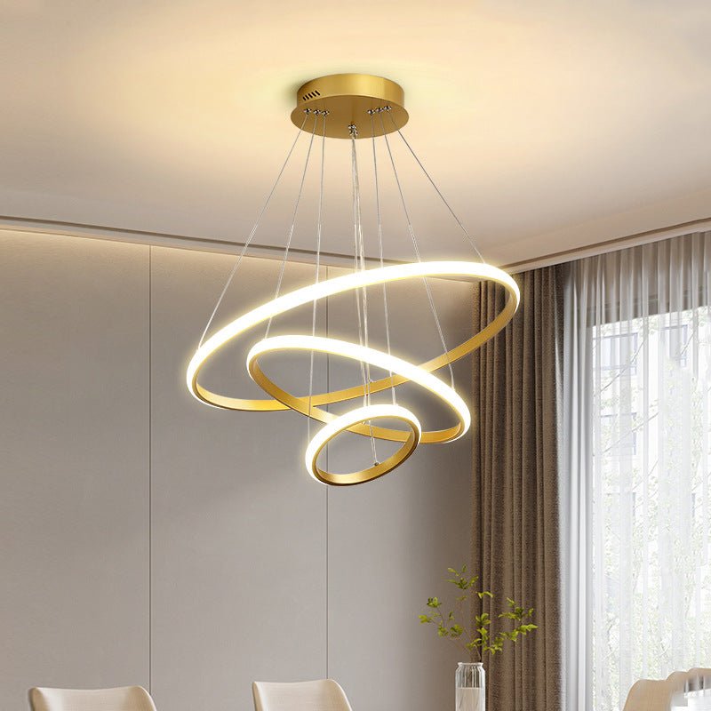 Lustre Intelligent Séjour et Salle à Manger, Lampe Simple pour Maison Moderne, Contrôle Bluetooth - IVOIRART.COM