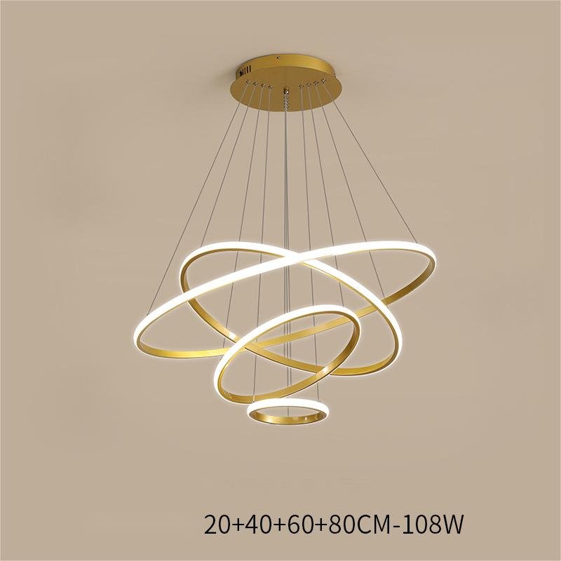 Lustre Intelligent Séjour et Salle à Manger, Lampe Simple pour Maison Moderne, Contrôle Bluetooth - IVOIRART.COM