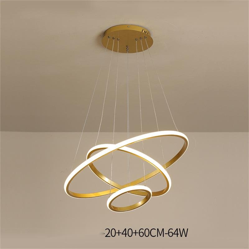 Lustre Intelligent Séjour et Salle à Manger, Lampe Simple pour Maison Moderne, Contrôle Bluetooth - IVOIRART.COM