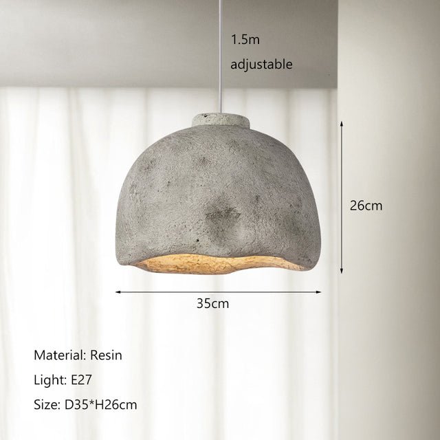 Lustre Japonais Moderne pour Chambre et Bureau, Simple, Style Résine, LED, Poisson - IVOIRART.COM