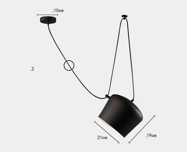 Lustre Moderne en Aluminium avec LED pour Restaurant et Fenêtre - Modèle Snare - IVOIRART.COM