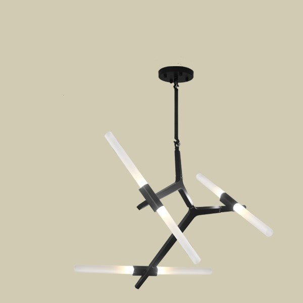 Lustre moderne irrégulier salon et salle à manger minimaliste, suspension design - IVOIRART.COM