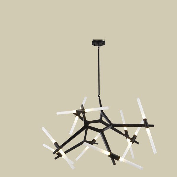 Lustre moderne irrégulier salon et salle à manger minimaliste, suspension design - IVOIRART.COM