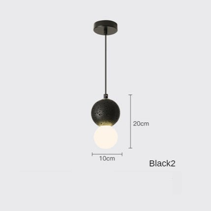 Lustre Petit Moderne en Terrazzo de Ciment Style Nordique pour Bar & Restaurant - IVOIRART.COM