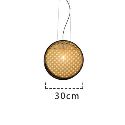 Lustre rétro créatif en rotin pour restaurant, lampe suspendue élégante et unique - IVOIRART.COM