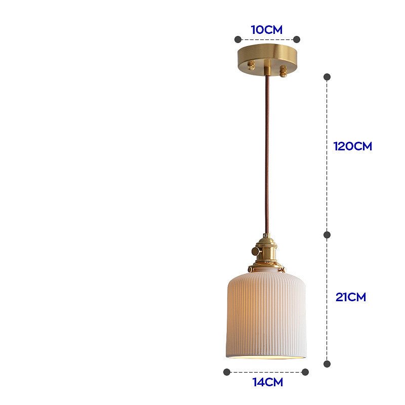 Lustre Scandinave Japonais en Porcelaine Créative et Translucide Lumineux - IVOIRART.COM